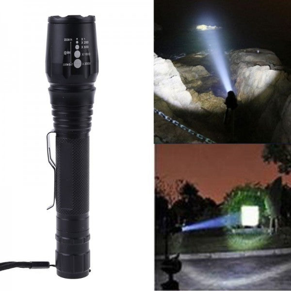 Lanterna Tática LED Zoom Potente